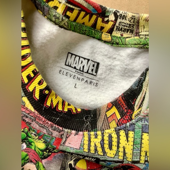 ELEVENPARIS x Marvel Mens Sz L Crewneck Cotton sweatshirt - Picture 6 of 10